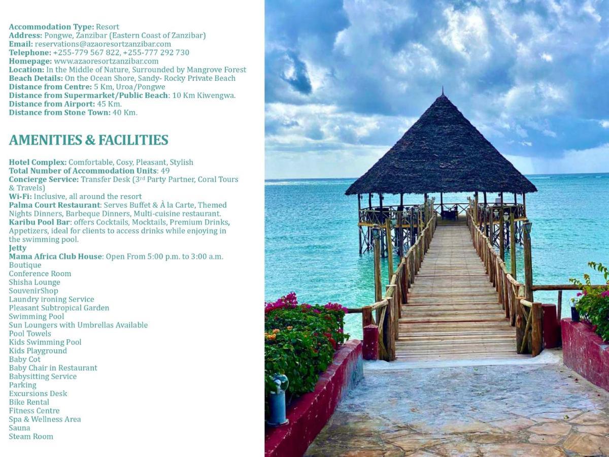 Azao Resort & Spa Pongwe Buitenkant foto